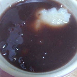 小豆の缶詰で簡単ぜんざい